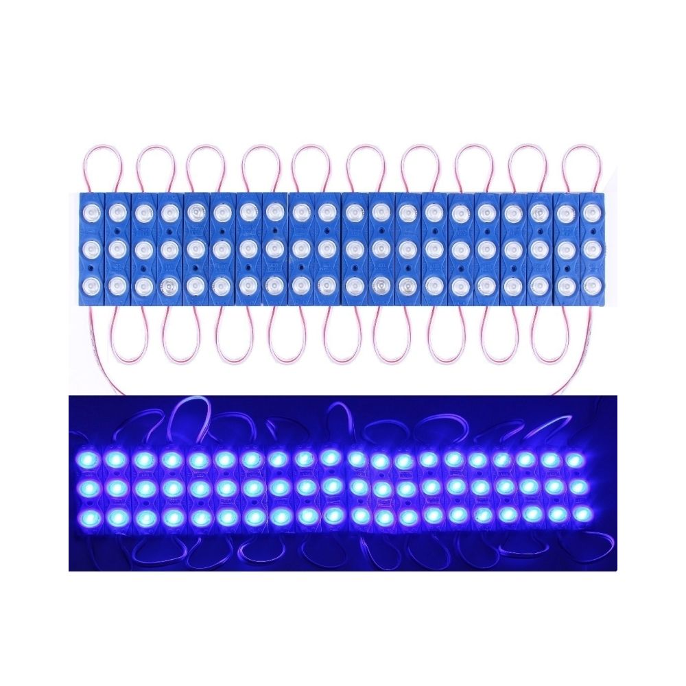Wewoo - Module LED 1.5W 20 x 3-LED SMD 2835 bande de lumière du module, DC 12V bleue - Ruban LED