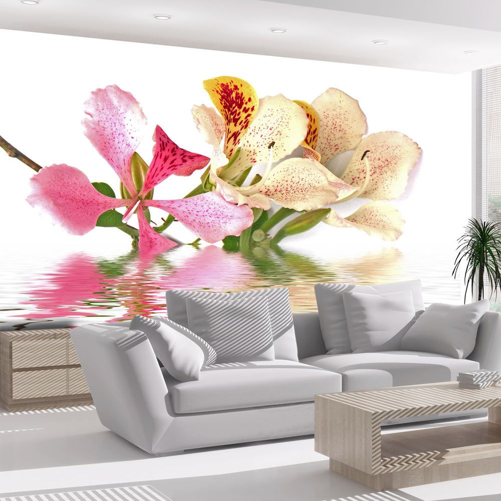 Artgeist - Papier peint - Fleurs tropicales - arbre aux orchidées (bauhinia) 200x154 - Papier peint