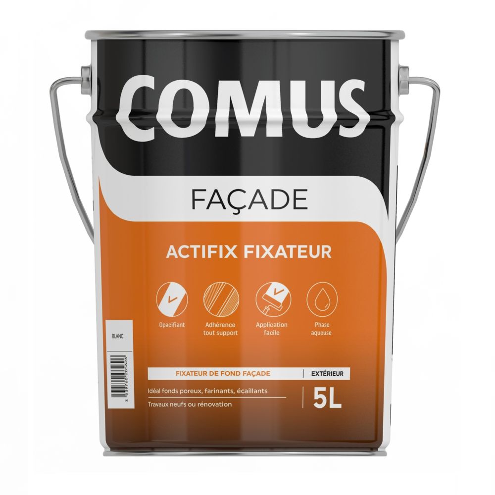 Comus - ACTIFIX FIXATEUR 5L - Fixateur de fonds douteux façade - COMUS - Peinture extérieure