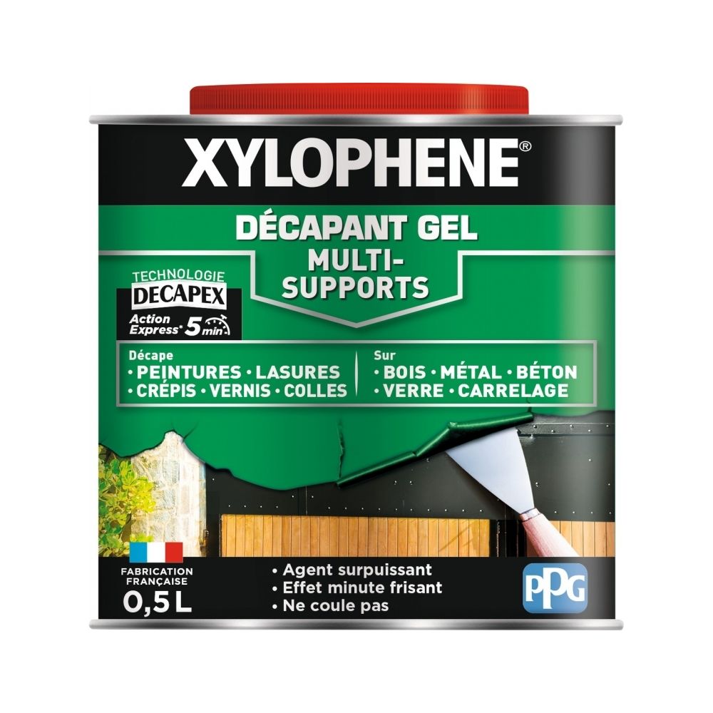 Xylophene - Décapant gel multi-supports - 0.5 L - XYLOPHENE - Produit préparation avant pose