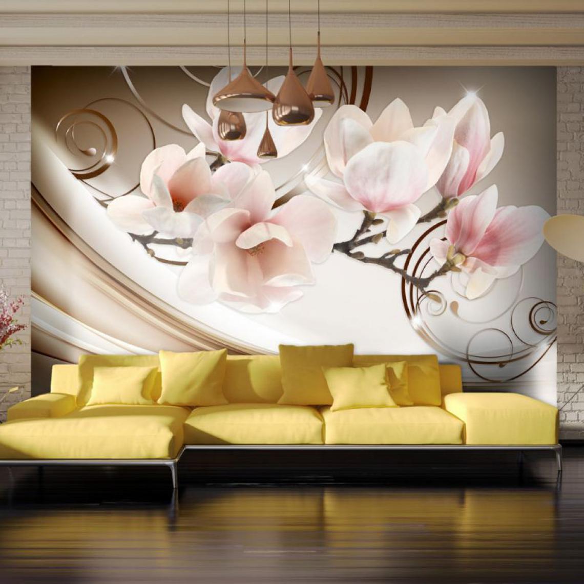 Artgeist - Papier peint - Waves of Magnolia .Taille : 150x105 - Papier peint