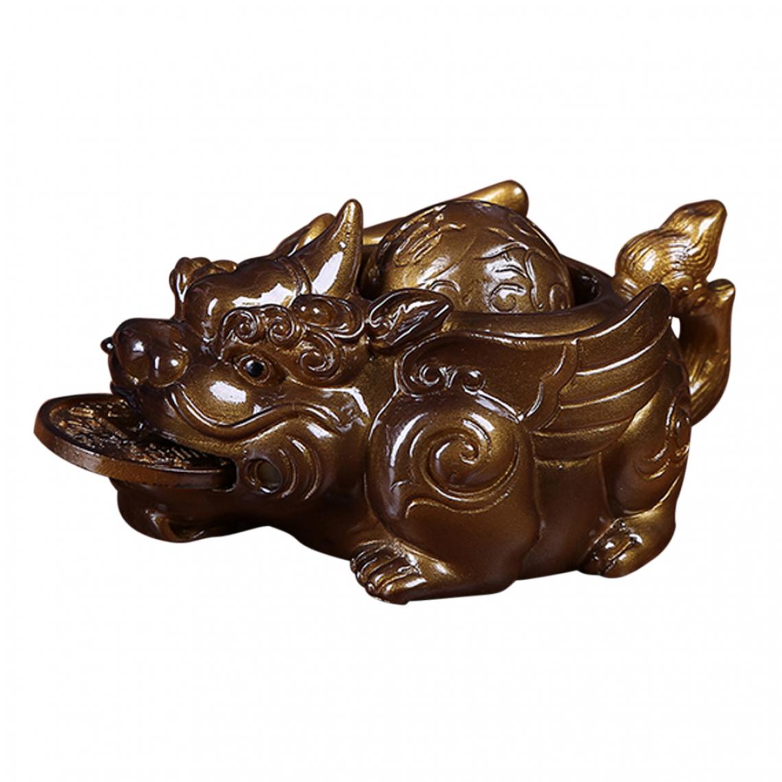 marque generique - thé animaux de compagnie ornements pi xiu pi yao fortune table décoration ornement or - Kitchenette