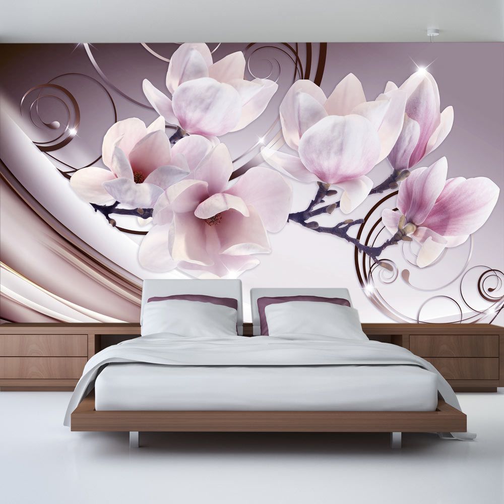 marque generique - 100x70 Papier peint Magnolias Fleurs Superbe Meet the Magnolias - Papier peint