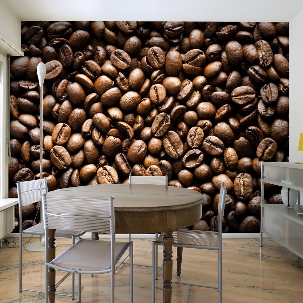 marque generique - 400x309 Papier peint Motifs de cuisine Chic Roasted coffee beans - Papier peint