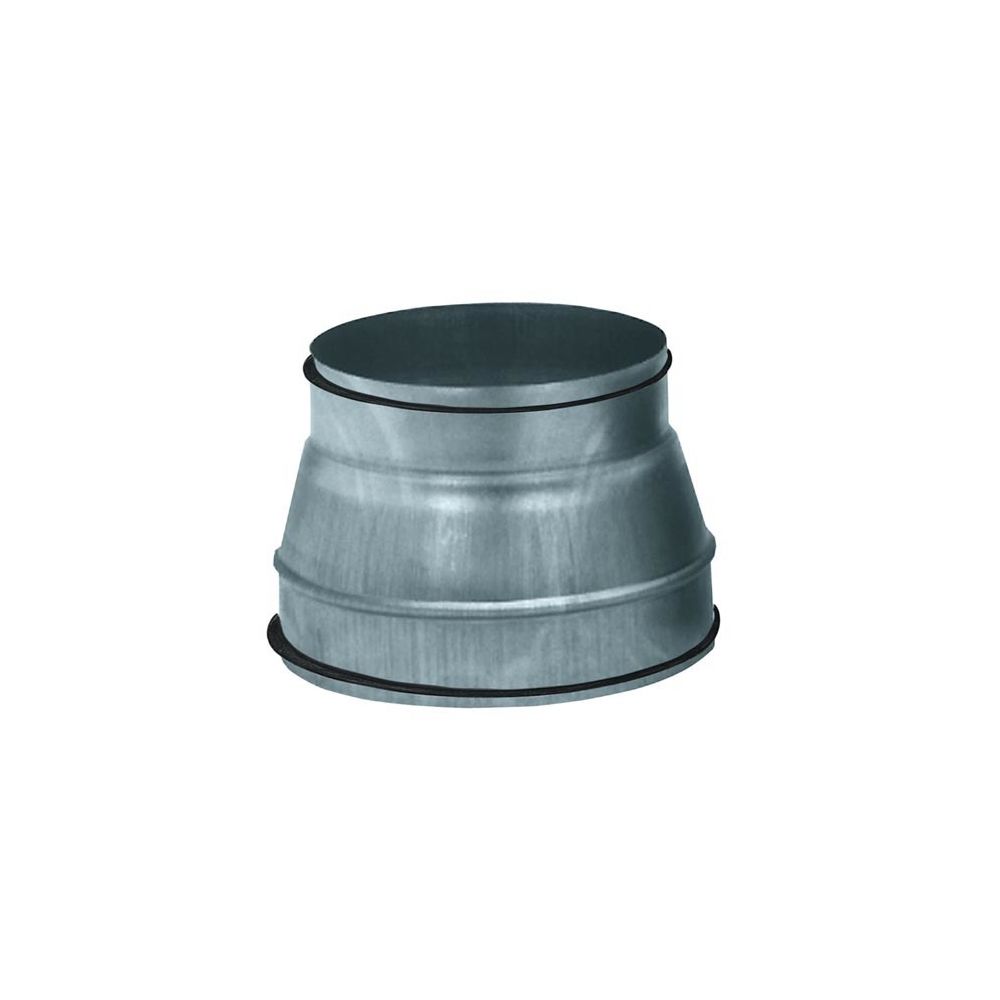 Unelvent - reduction conduit conique galvanisé à joint diamètre 200/160mm - Grille d'aération