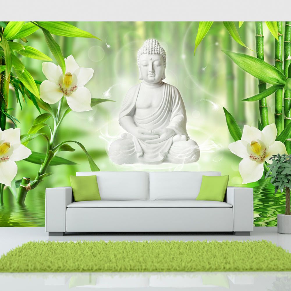 Bimago - Papier peint - Buddha and nature - Décoration, image, art | Orient | - Papier peint