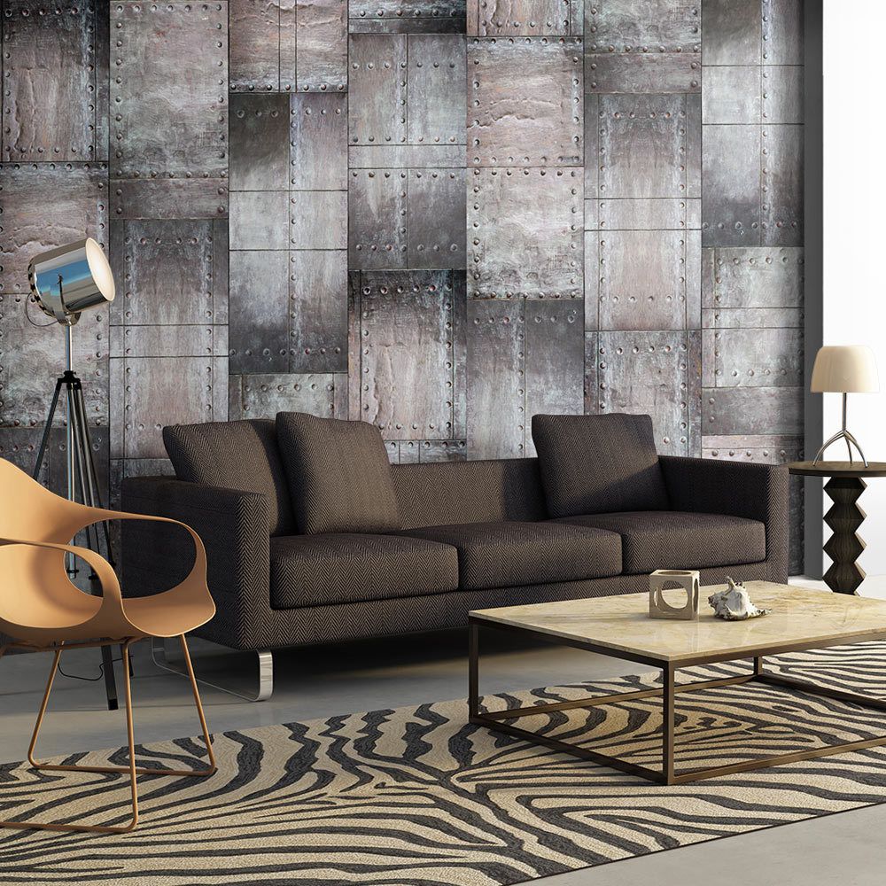 Bimago - Papier peint - Brass wall - Décoration, image, art | Deko Panels | 50x1000 cm | - Papier peint
