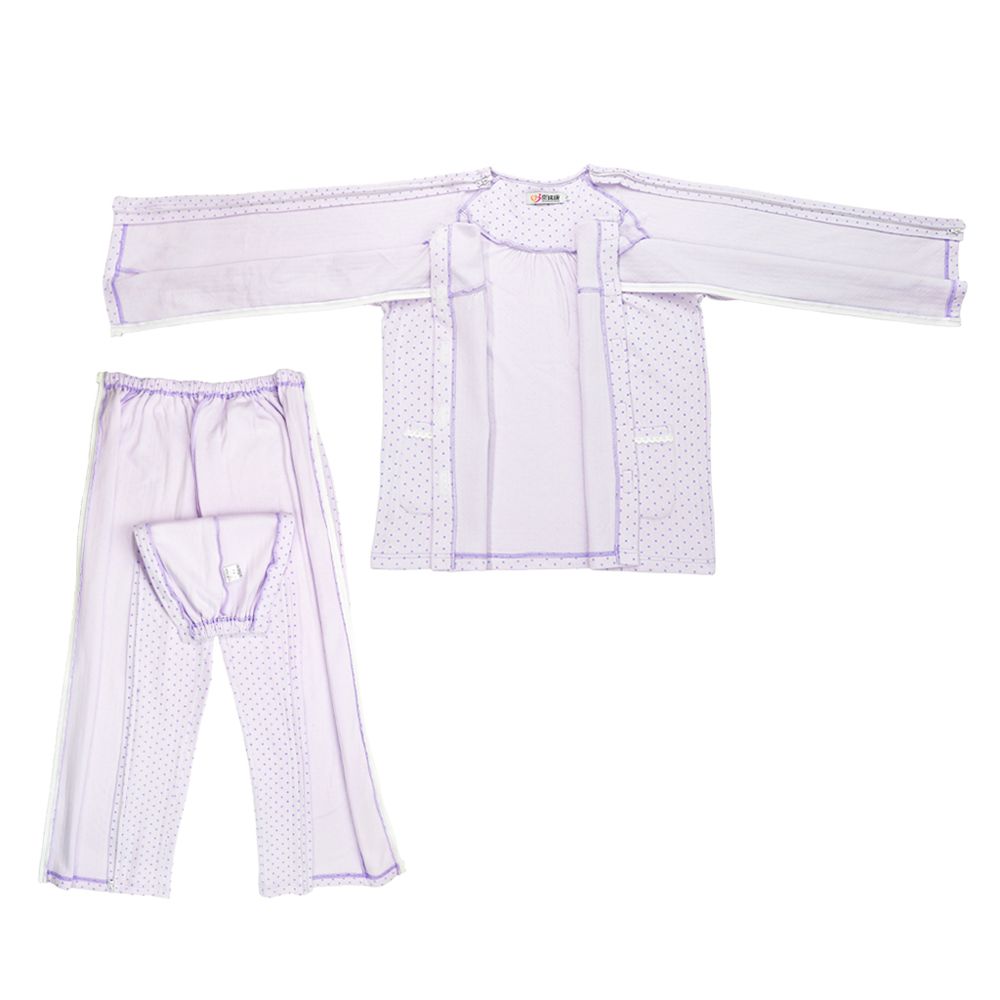marque generique - Hauts et pantalons d’allaitement coton hôpital pour femmes, fermeture à glissière rose XL - Kitchenette