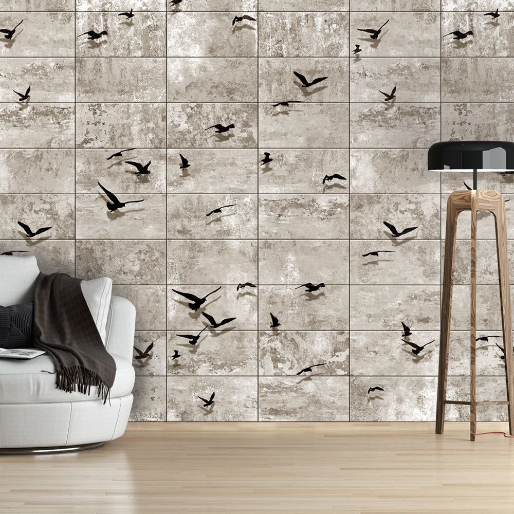 Bimago - Papier peint - Bird Migrations - Décoration, image, art | Deko Panels | 50x1000 cm | - Papier peint