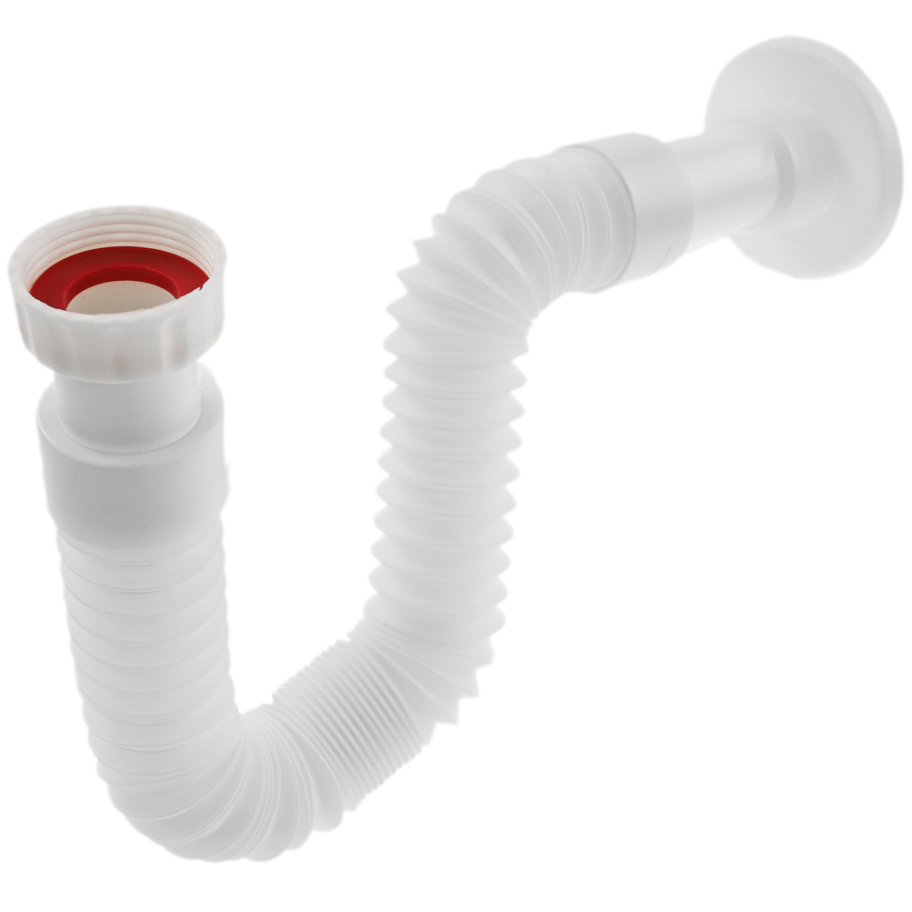 Primematik - Tube flexible blanc pour évier-bidet 1 1/4 x ∅ 32 - ∅ 40 mm - Mastic, silicone, joint