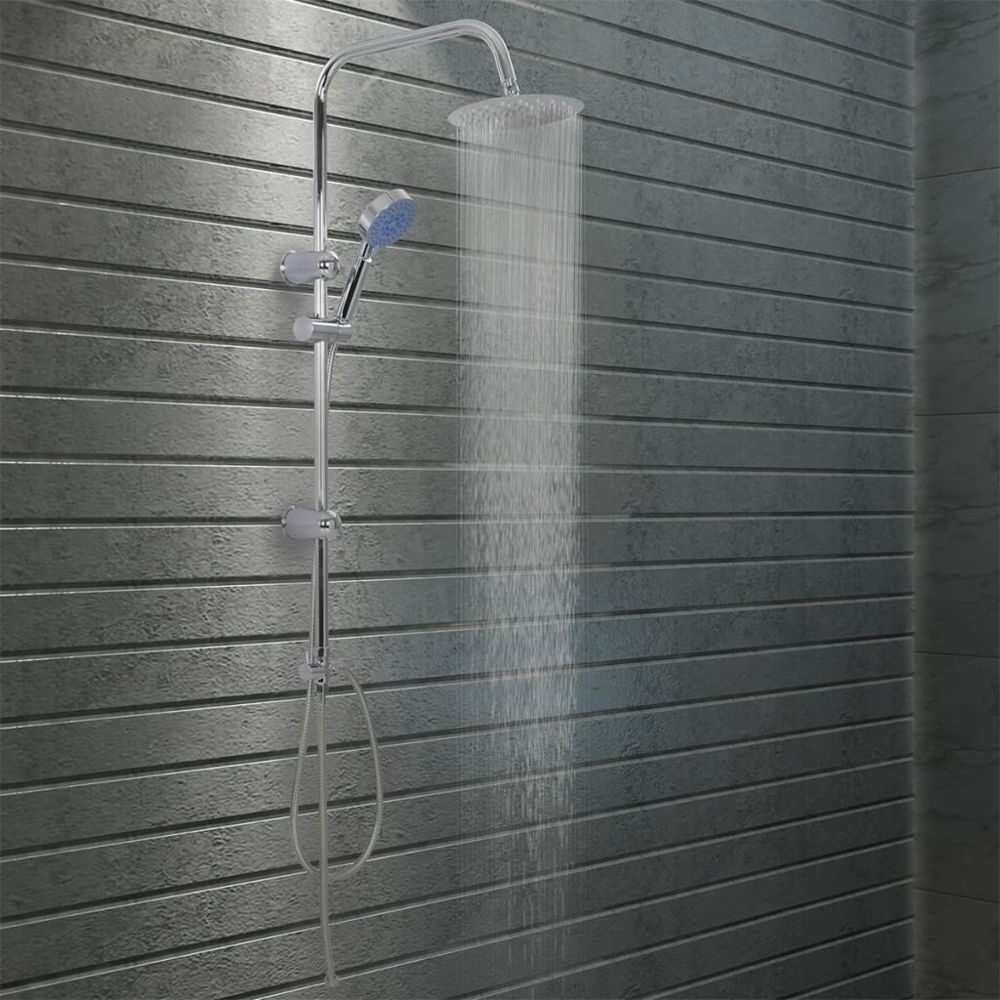 marque generique - Superbe Pièces de douches ligne Maputo Ensemble de douche à deux têtes avec douchette Acier inoxydable - Douchette et flexible