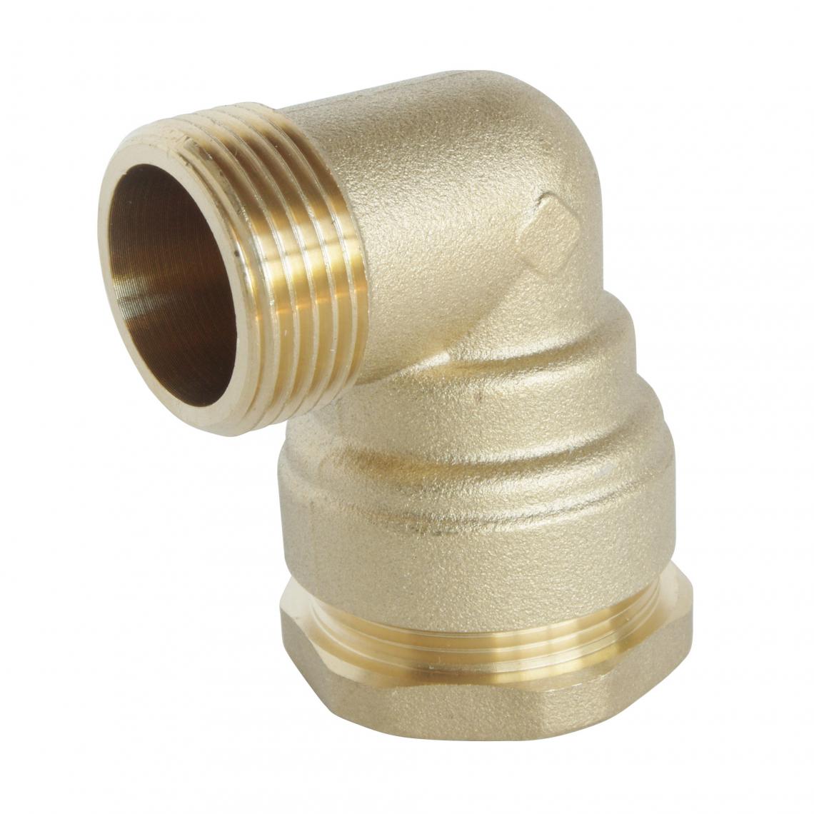 Somatherm For You - Coude Mâle laiton pour tube PE D25 - M20/27 - Sens unique de montage - Tuyau de cuivre et raccords