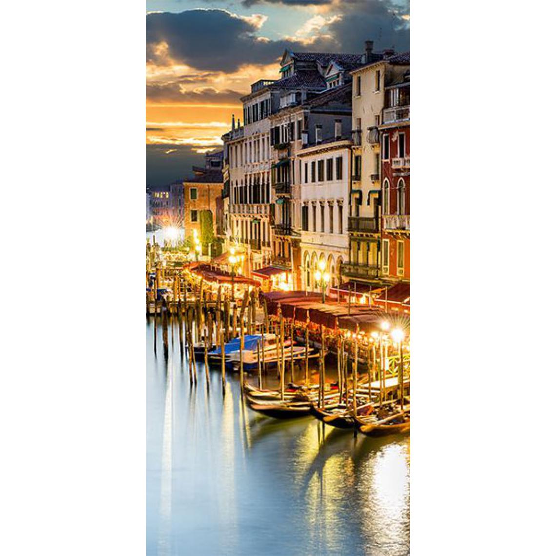 Artgeist - Papier-peint pour porte - Venetian Harbour .Taille : 80x210 - Papier peint