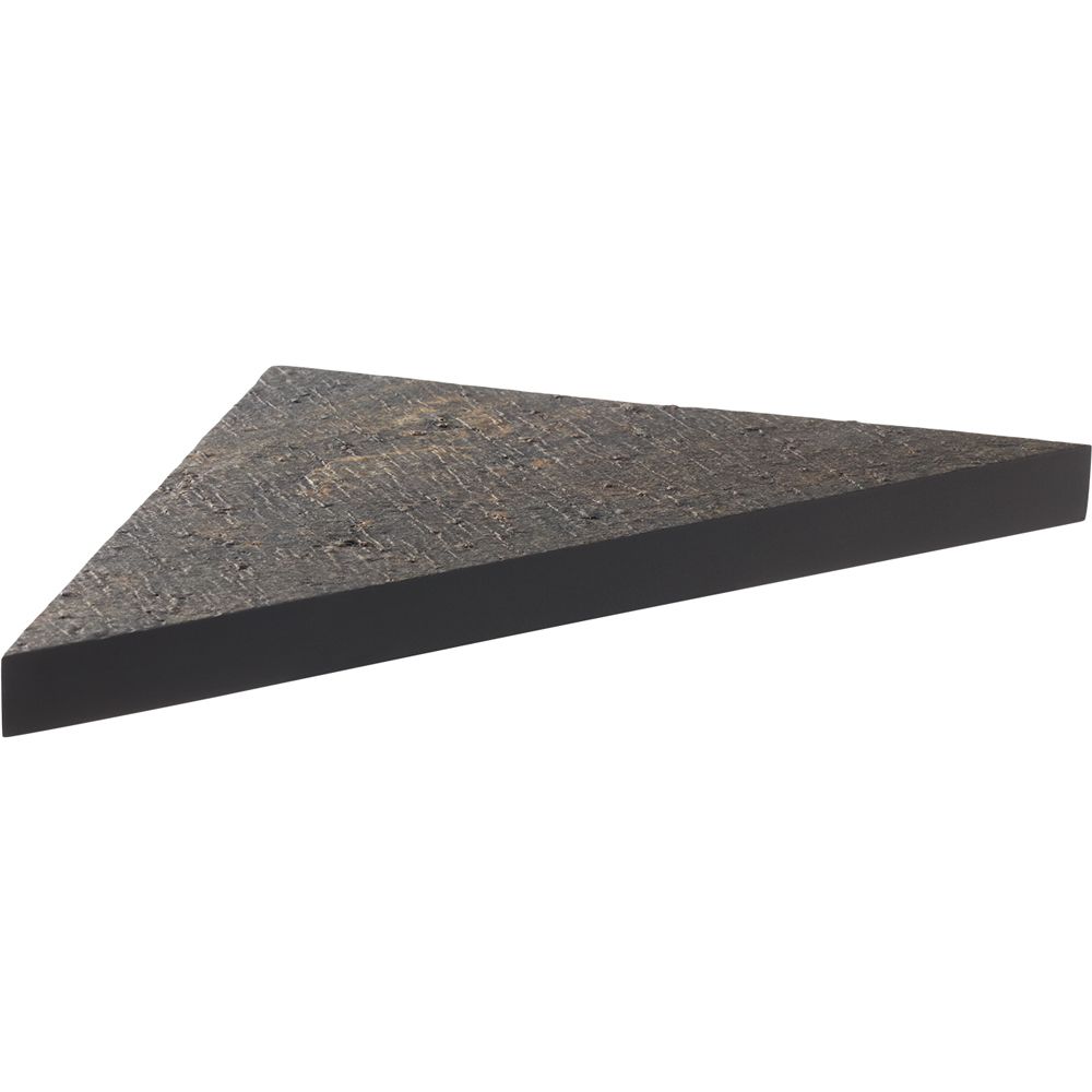 U-Tile - Etagère d'angle pierre naturelle (modèle ardoise) - 24 x 24 cm x 2,4 cm d'épaisseur (résiste jusqu'à 15 kilos) - Receveur de douche