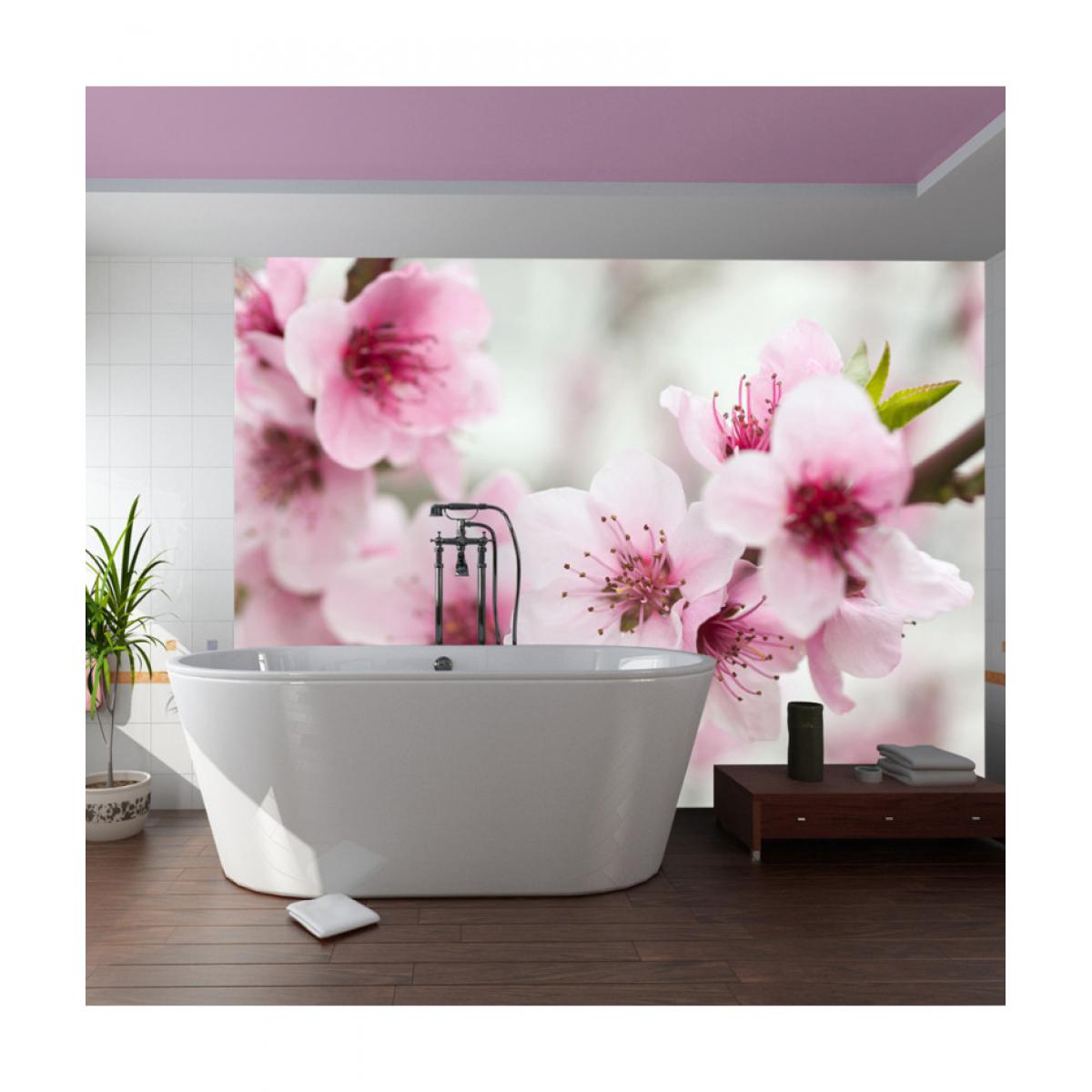Artgeist - Papier peint - Cerisier en fleurs avec petites fleurs roses 300x231 - Papier peint