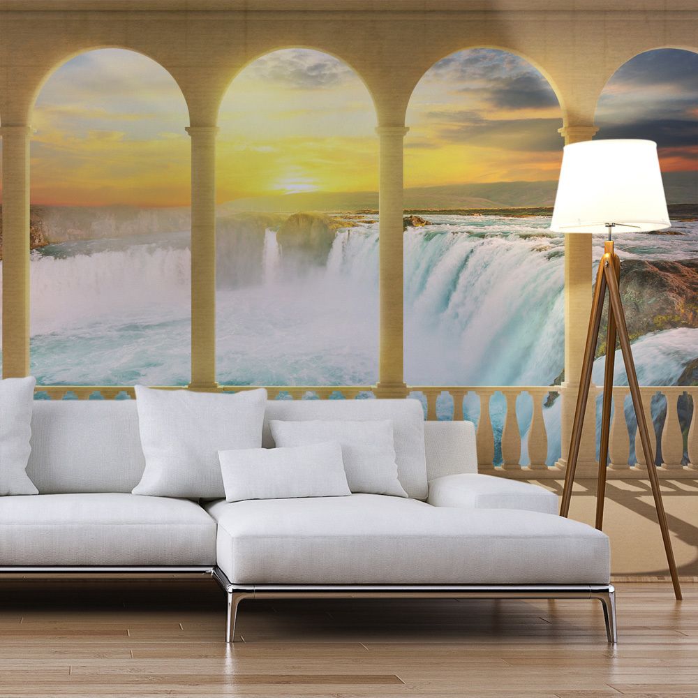 Bimago - Papier peint - Dream about Niagara Falls - Décoration, image, art | Paysages | Rivière et cascade | 450x270 cm | XXl - Grand Format | - Papier peint