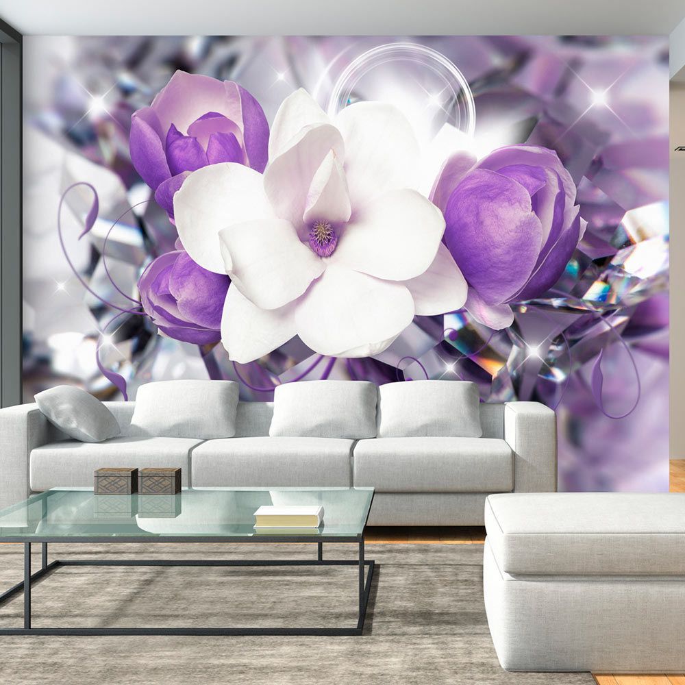 marque generique - 300x210 Papier peint Magnolias Fleurs Chic Purple Empress - Papier peint