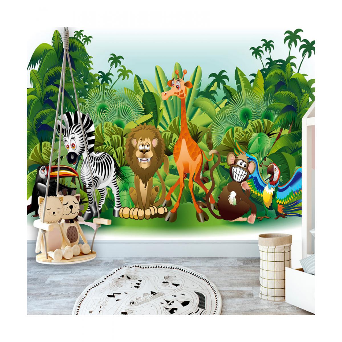 Artgeist - Papier peint - Jungle Animals 200x140 - Papier peint