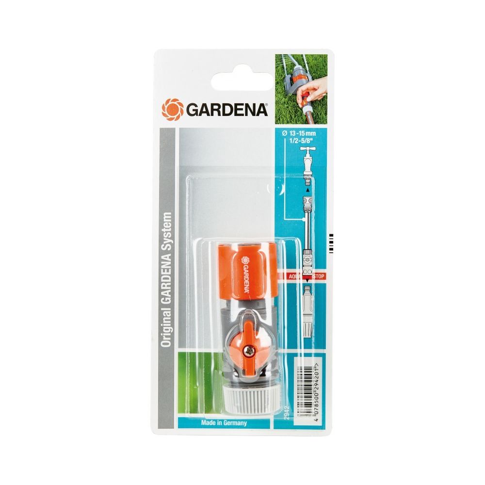 Gardena - Gardena Raccord de tuyau avec vanne de régulation pour 13 mm Tuyau - Tuyau de cuivre et raccords