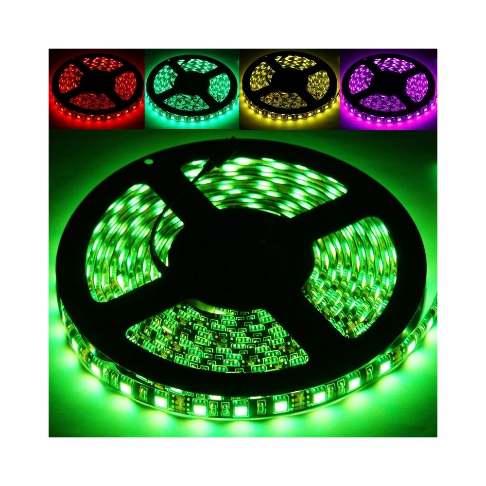 Wewoo - Ruban LED Waterproof Epoxyde Lumière de corde imperméable époxyde de RVB 5050 SMD, 60 / M, longueur: 5M - Ruban LED