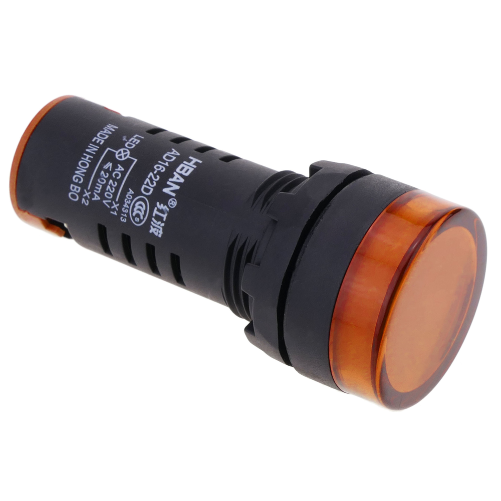 Bematik - Pilote LED indicateur clignotant 22mm 220 VAC pour panneaux de contrôle lumiere orange - Interrupteurs et prises étanches