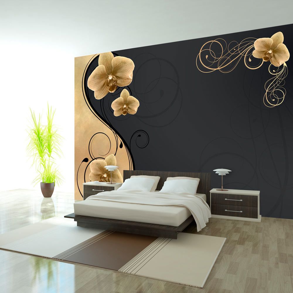 Bimago - Papier peint | Grace of the golden orchid | 300x210 | Fleurs | Orchidées | - Papier peint