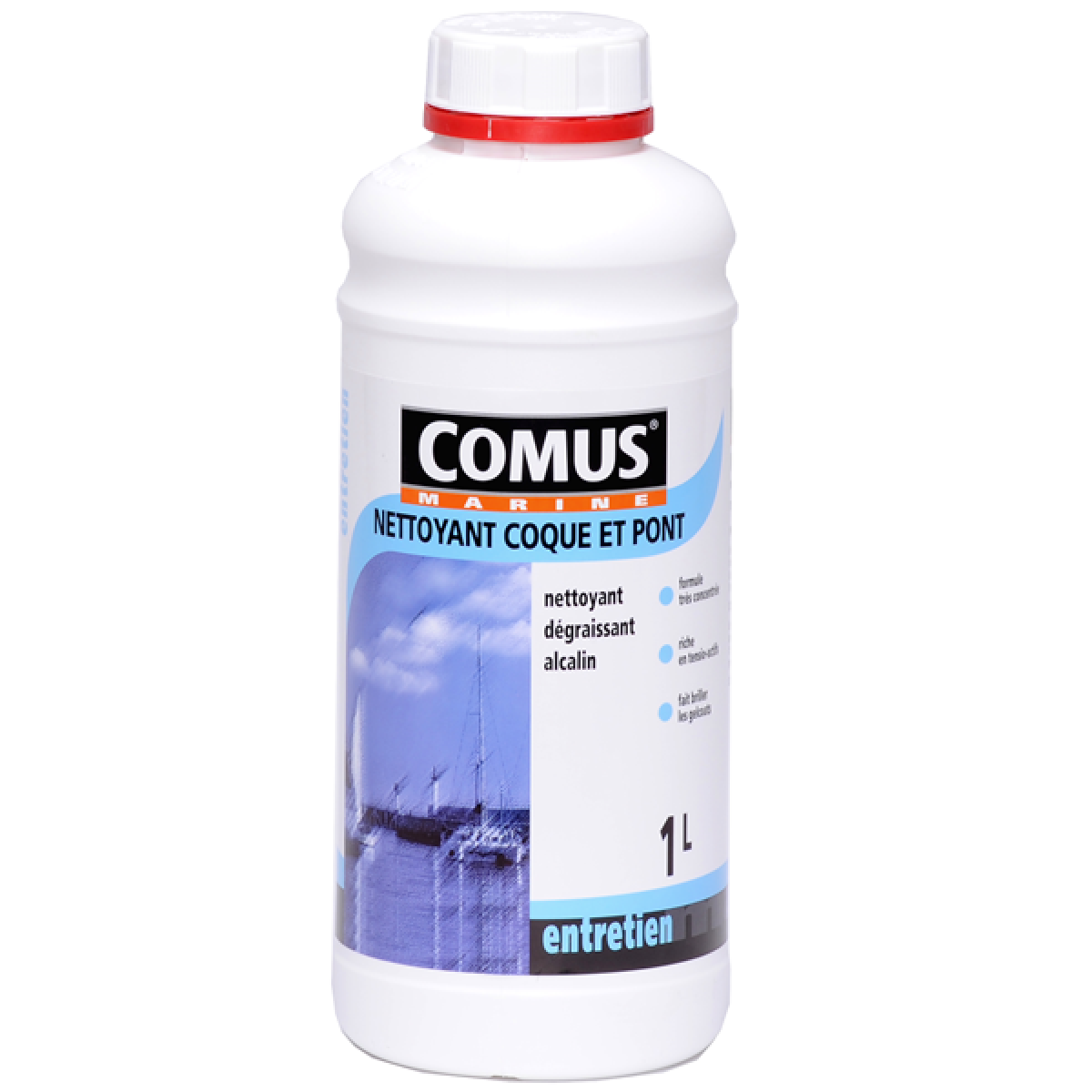 Comus - NETTOYANT COQUE & PONT 1 L - Nettoyant dégraissant alcalin - COMUS MARINE - Peinture extérieure