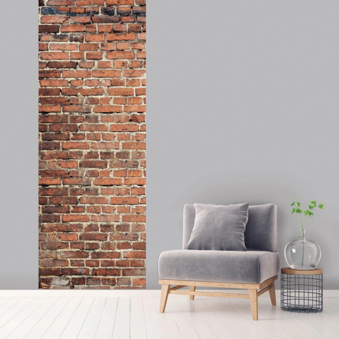 Rendez Vous Deco - Lé unique vertical Brique 100 x 270 cm - Papier peint