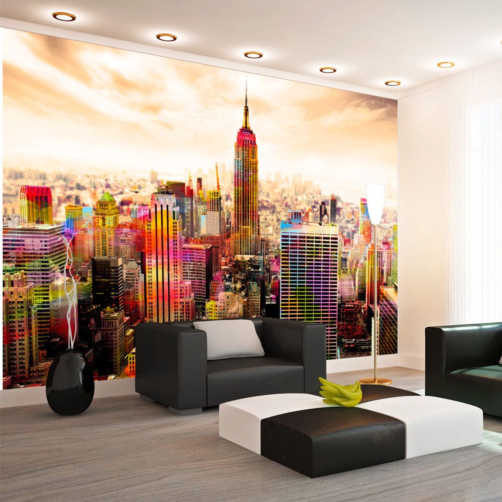marque generique - 150x105 Papier peint New York Ville et Architecture Joli Colors of New York City III - Papier peint