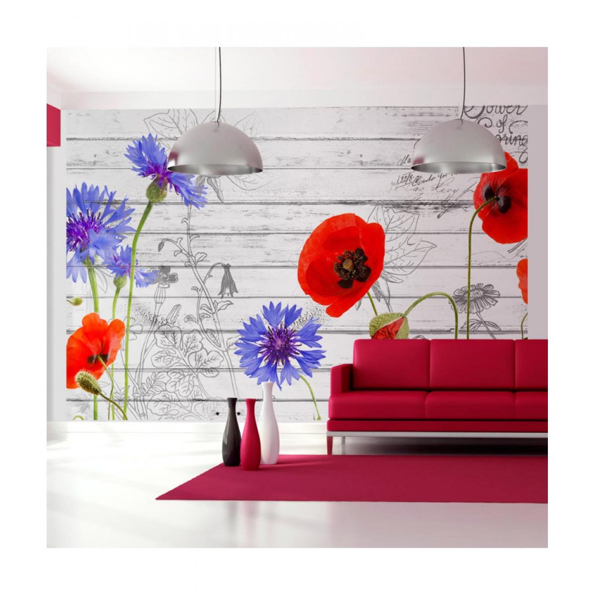 Artgeist - Papier peint - Wildflowers 100x70 - Papier peint