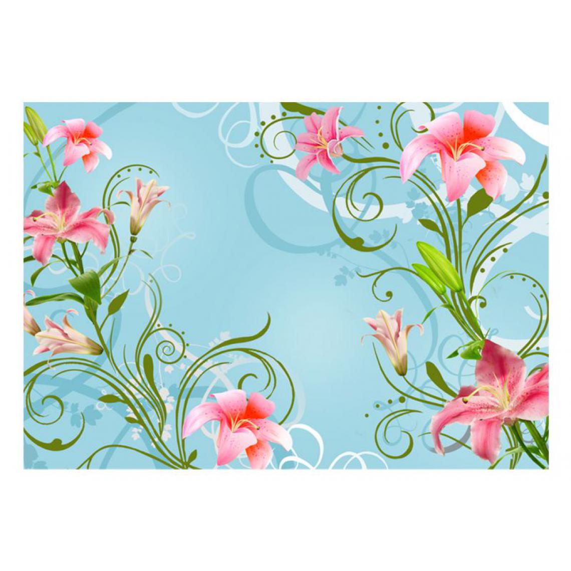 Artgeist - Papier peint - Subtle beauty of the lilies II .Taille : 200x140 - Papier peint