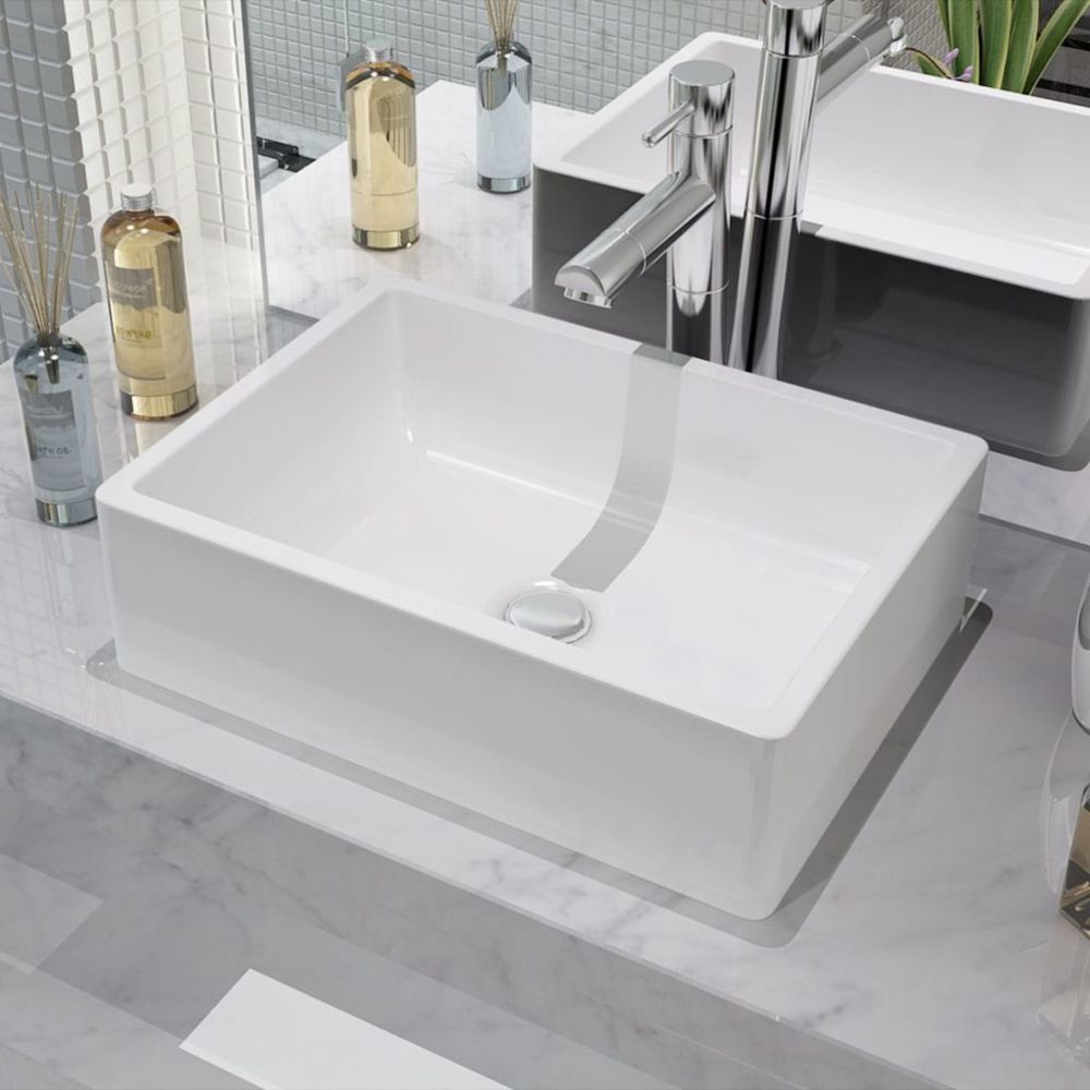 marque generique - Stylé Éviers et lavabos edition Islamabad Lavabo Céramique Blanc 41 x 30 x 12 cm - Lavabo
