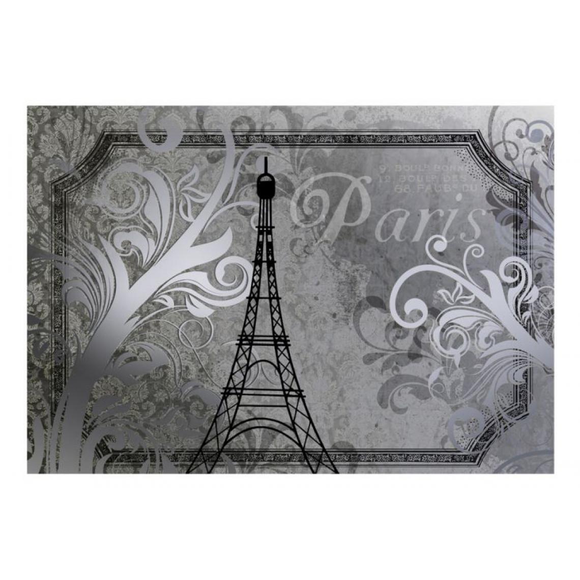 Artgeist - Papier peint - Vintage Paris - silver .Taille : 200x140 - Papier peint