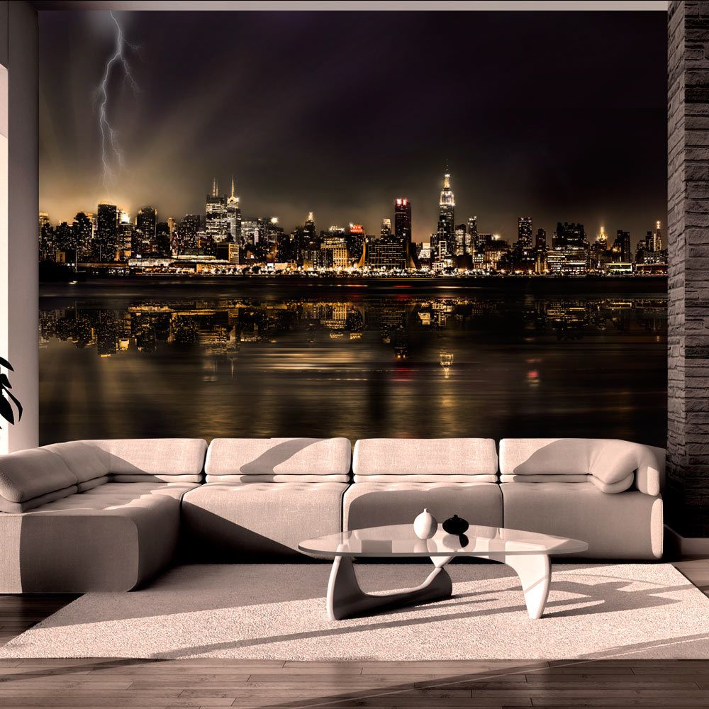 marque generique - 100x70 Papier peint New York Ville et Architecture Distingué Storm in New York City - Papier peint