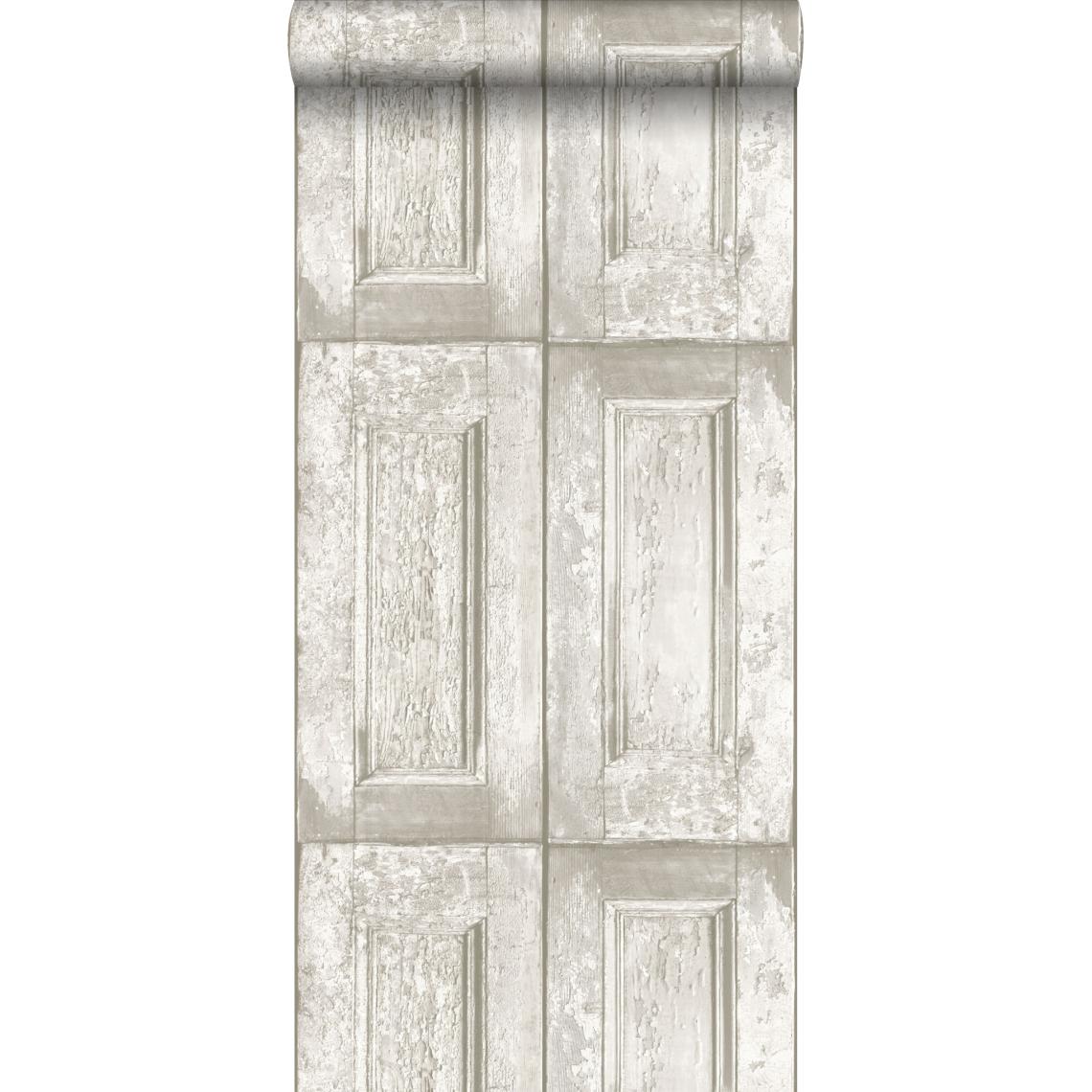 ESTAhome - ESTAhome papier peint portes à panneaux blanc - 138205 - 53 cm x 10,05 m - Papier peint