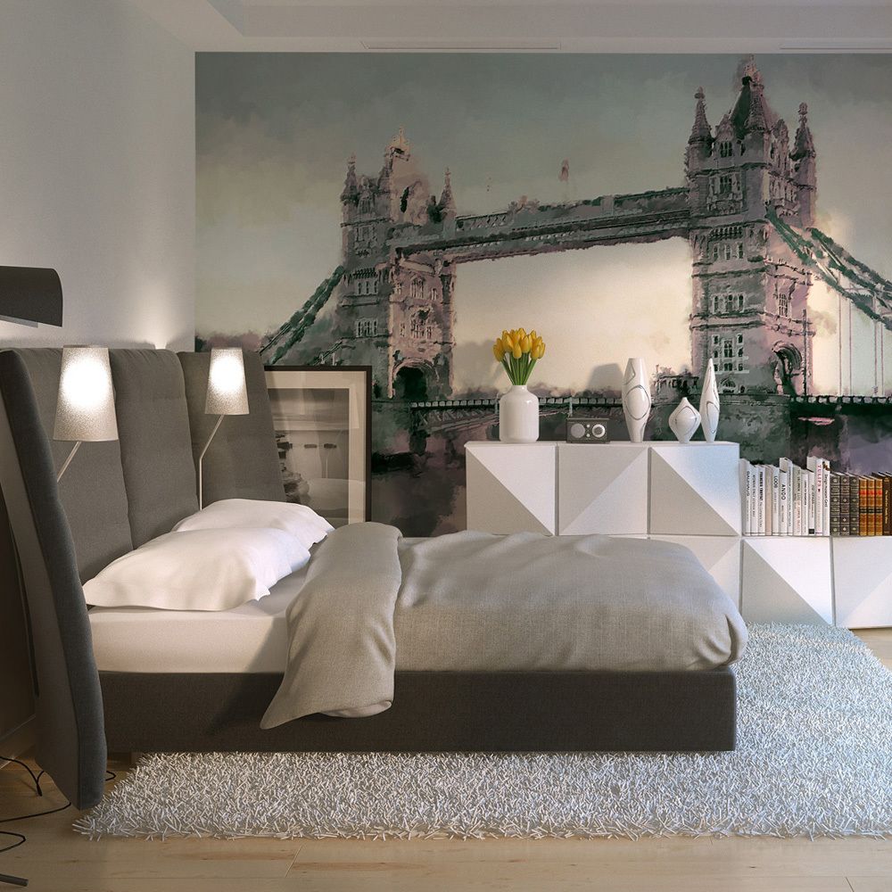 marque generique - 200x154 Papier peint Londres Ville et Architecture Superbe Victorian Tower Bridge - Papier peint