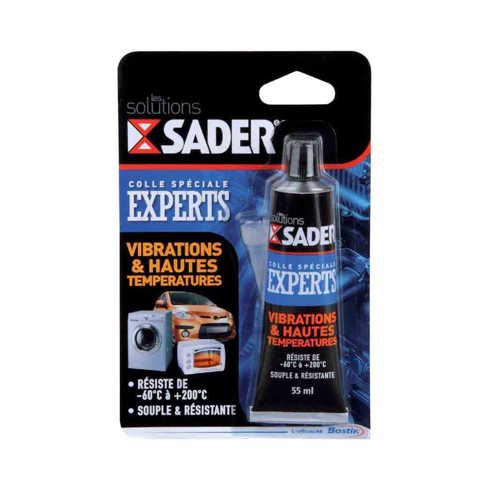 Sader - SADER - Colle vibration et haute température 55ml - Mastic, silicone, joint