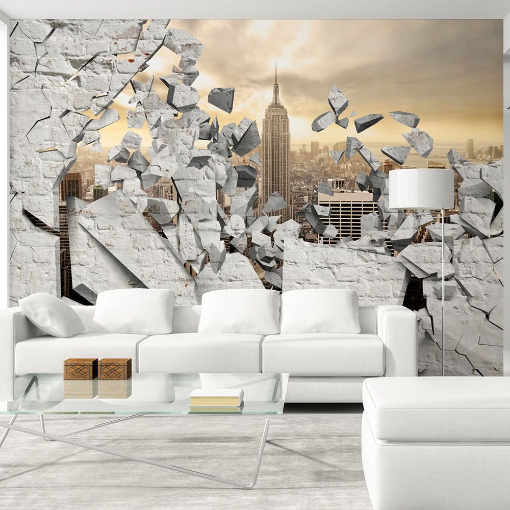 Pegane - Papier peint - NY - City behind the Wall - 100 x 70 cm - Papier peint
