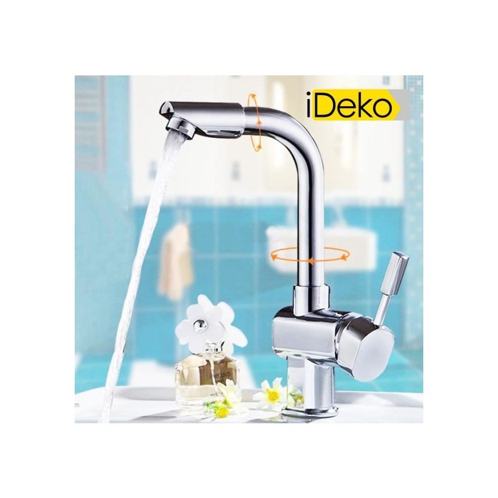 Ideko - iDeko® Robinet Mitigeur cuisine salle de bain lavabo Chrome - Lavabo