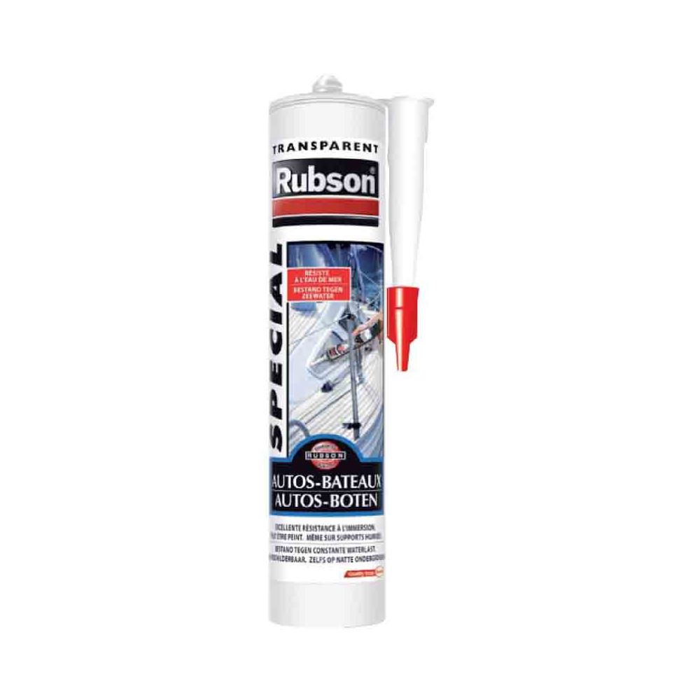Rubson - RUBSON - Mastic auto / marine Transparent 280 ml - Mastic, silicone, joint