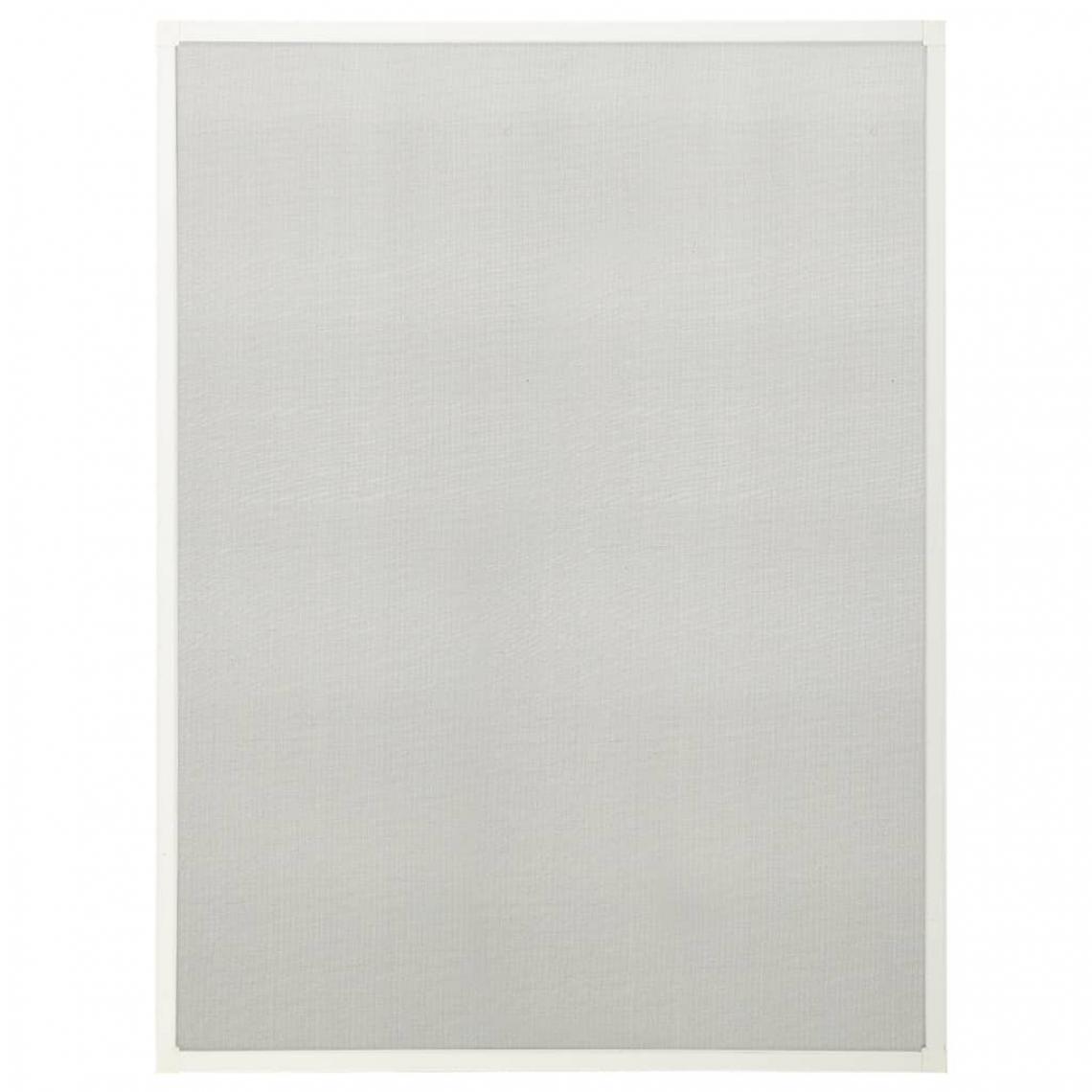 Vidaxl - vidaXL Moustiquaire pour fenêtre Blanc 80x120 cm - Moustiquaire Fenêtre