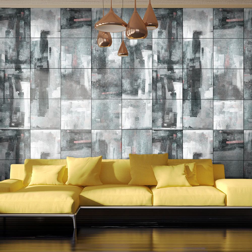 Bimago - Papier peint - City shrouded in rain - Décoration, image, art | Deko Panels | 50x1000 cm | - Papier peint