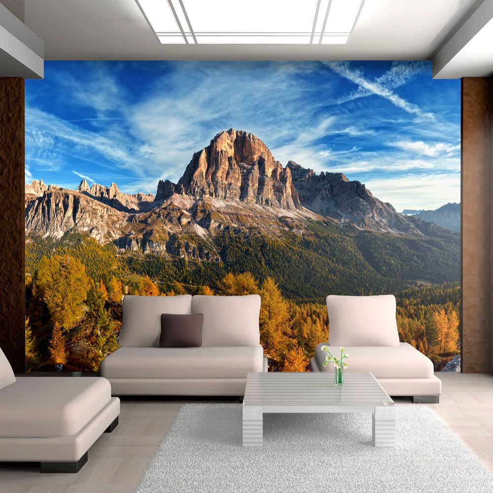 marque generique - 250x193 Papier peint Montagnes Paysages Splendide Vue merveilleuse sur les Dolomites - Papier peint