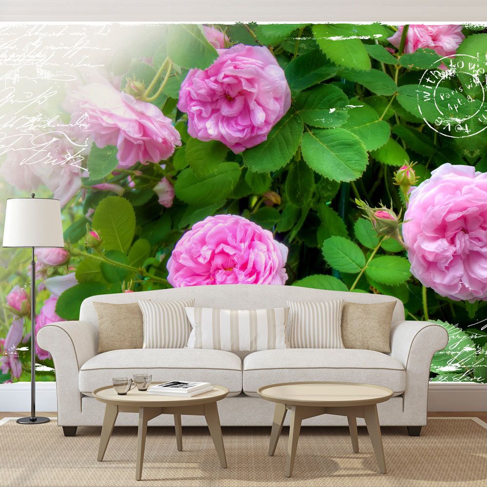 marque generique - 200x140 Papier peint Roses Fleurs Stylé Summer garden - Papier peint