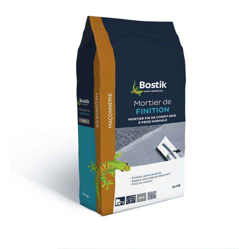 Bostik - Mortier de finition gris Bostik 10 kg - Enduit