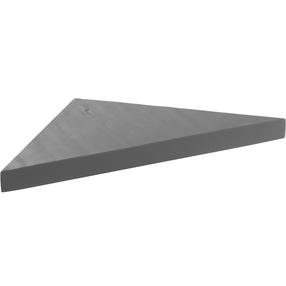 U-Tile - Etagère d'angle gris taupe en résine imitation pierre - 24 x 24 cm x 2,4 cm d'épaisseur (résiste jusqu'à 15 kilos) - Receveur de douche