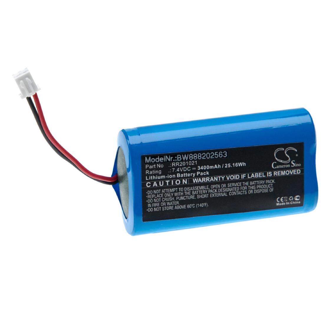 Vhbw - vhbw Batterie compatible avec Infralan Splicer HS 15C, HS 15O outil de mesure (3400mAh, 7,4V, Li-ion) - Piles rechargeables