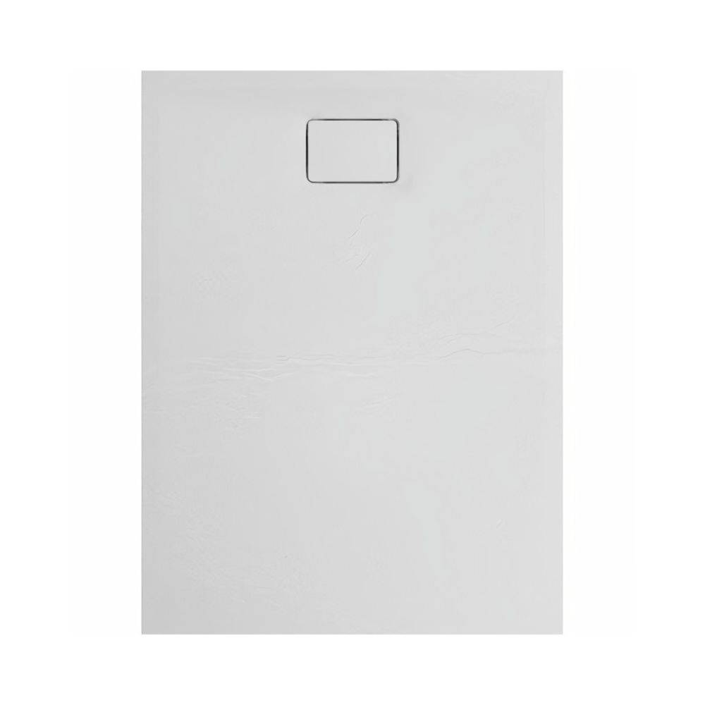 Allibert - ALLIBERT Receveur de douche effet pierre Terreno - 120x90 cm - Blanc - Receveur de douche