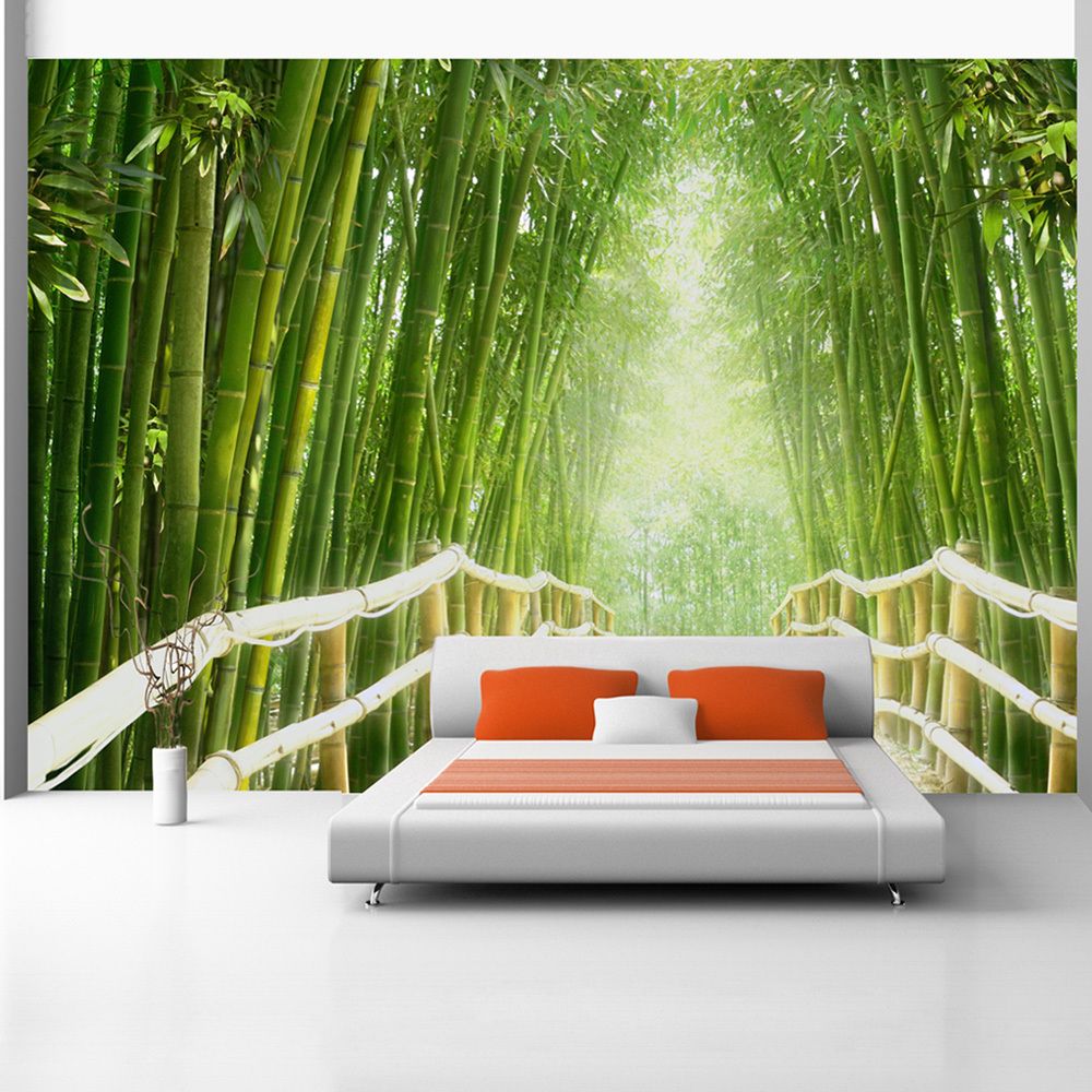 Bimago - Papier peint | Magical world of green | 150x105 | Fantaisie | - Papier peint