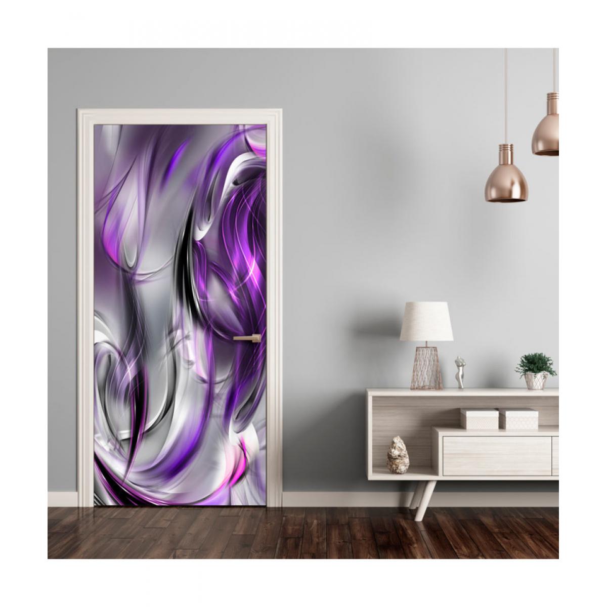 Artgeist - Papier-peint pour porte - Photo wallpaper – Purple abstraction I 80x210 - Papier peint